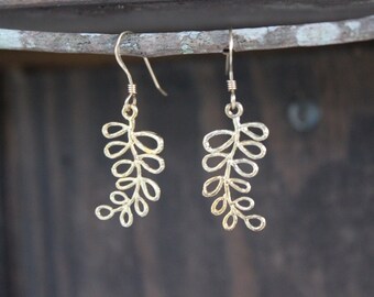 Leaf Gold Earrings