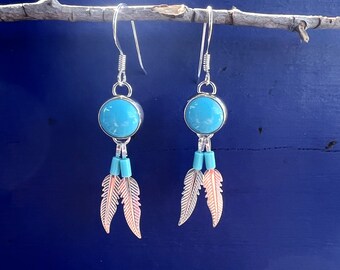 Turquoise Sterling Silver Earrings