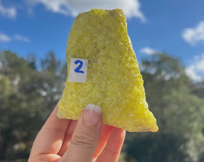 Sulfur Crystal Cluster ~ The Inner Power Stone