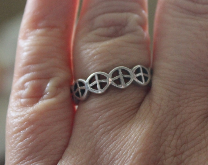 Peace Sterling Silver Ring