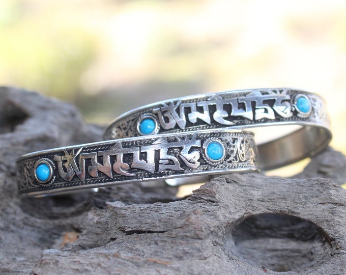 Mantra Om Cuff Bracelet