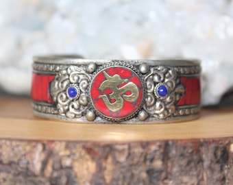 Coral OM Symbol Bracelet