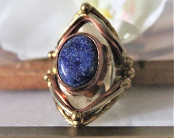 Lapis Adjustable Ring