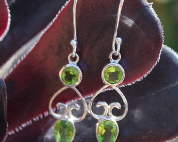 Peridot Sterling Silver Earrings