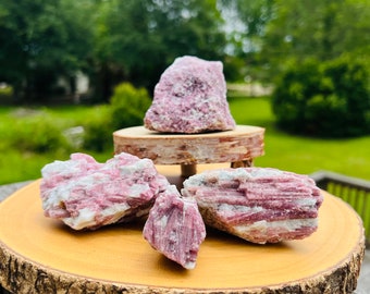 Pink Tourmaline In Quartz Matrix Chunk