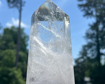 Rainbows inside Clear Quartz Tower