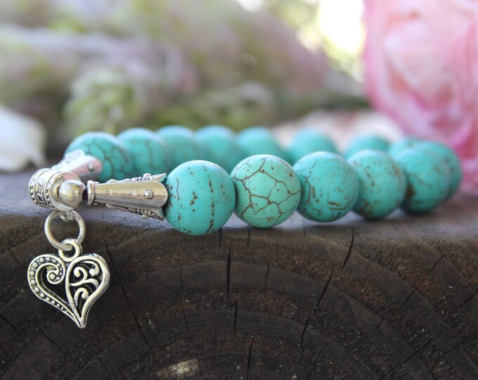 Heart Turquoise Bracelet