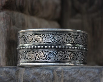 Filigree Bohemian Cuff Bracelet