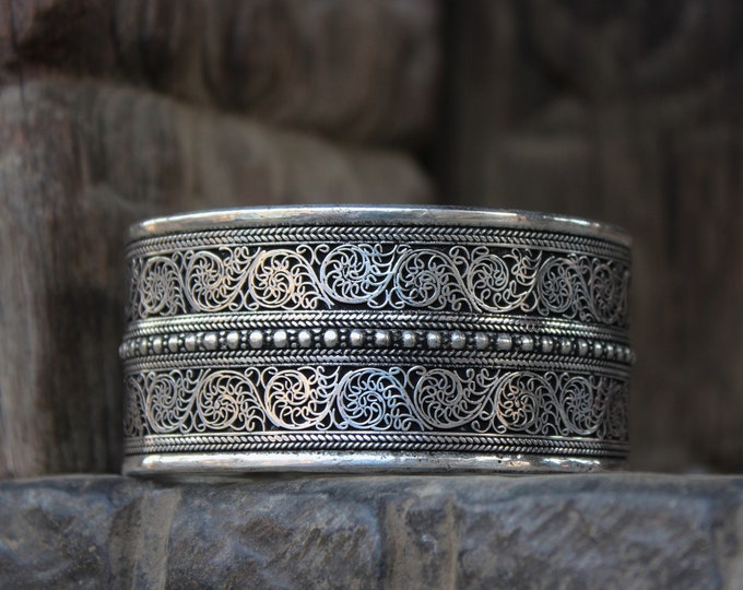 Filigree Bohemian Cuff Bracelet