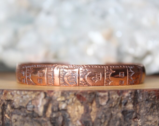 Mantra OM Copper Bracelet