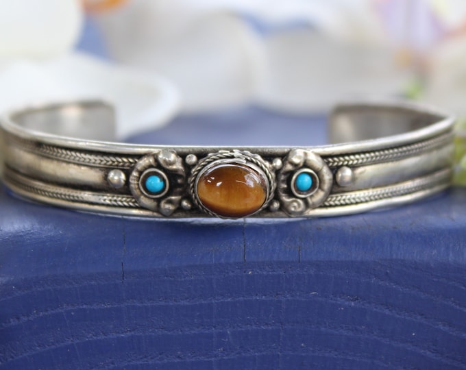 Tiger's eye Cuff Bracelet