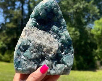 Natural Fluorite Cluster