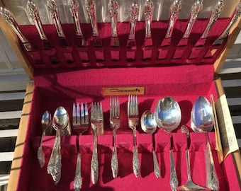 【Community】 Evening Star ディナーセット 34本 Evening Star (1950) Vintage Community Silver Plated