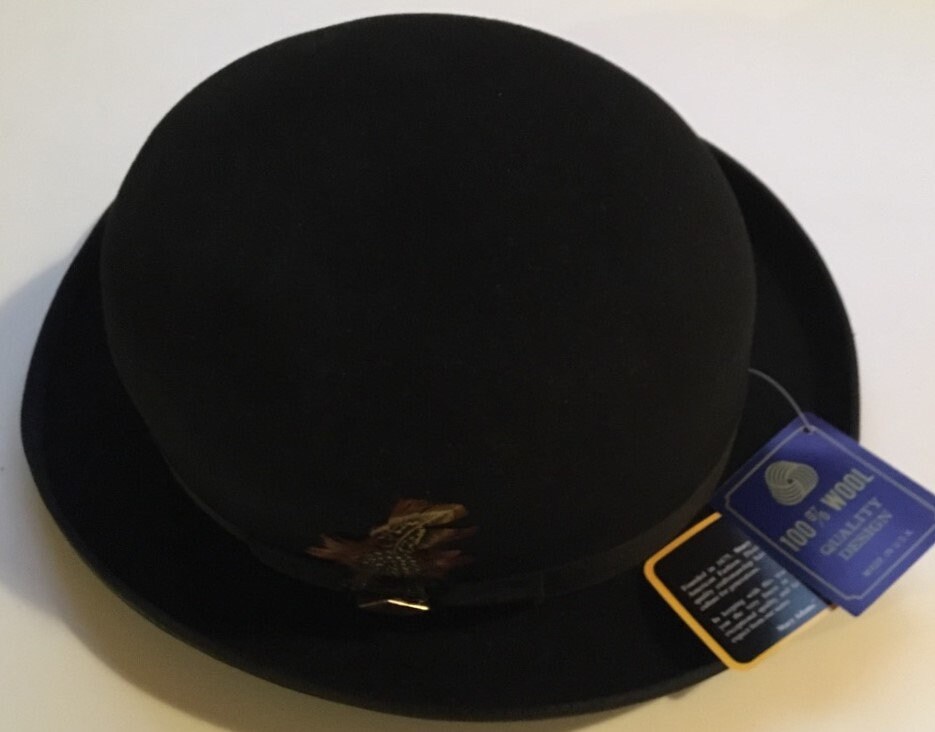Vintage Stacy Adams BOWLER Hat /new 