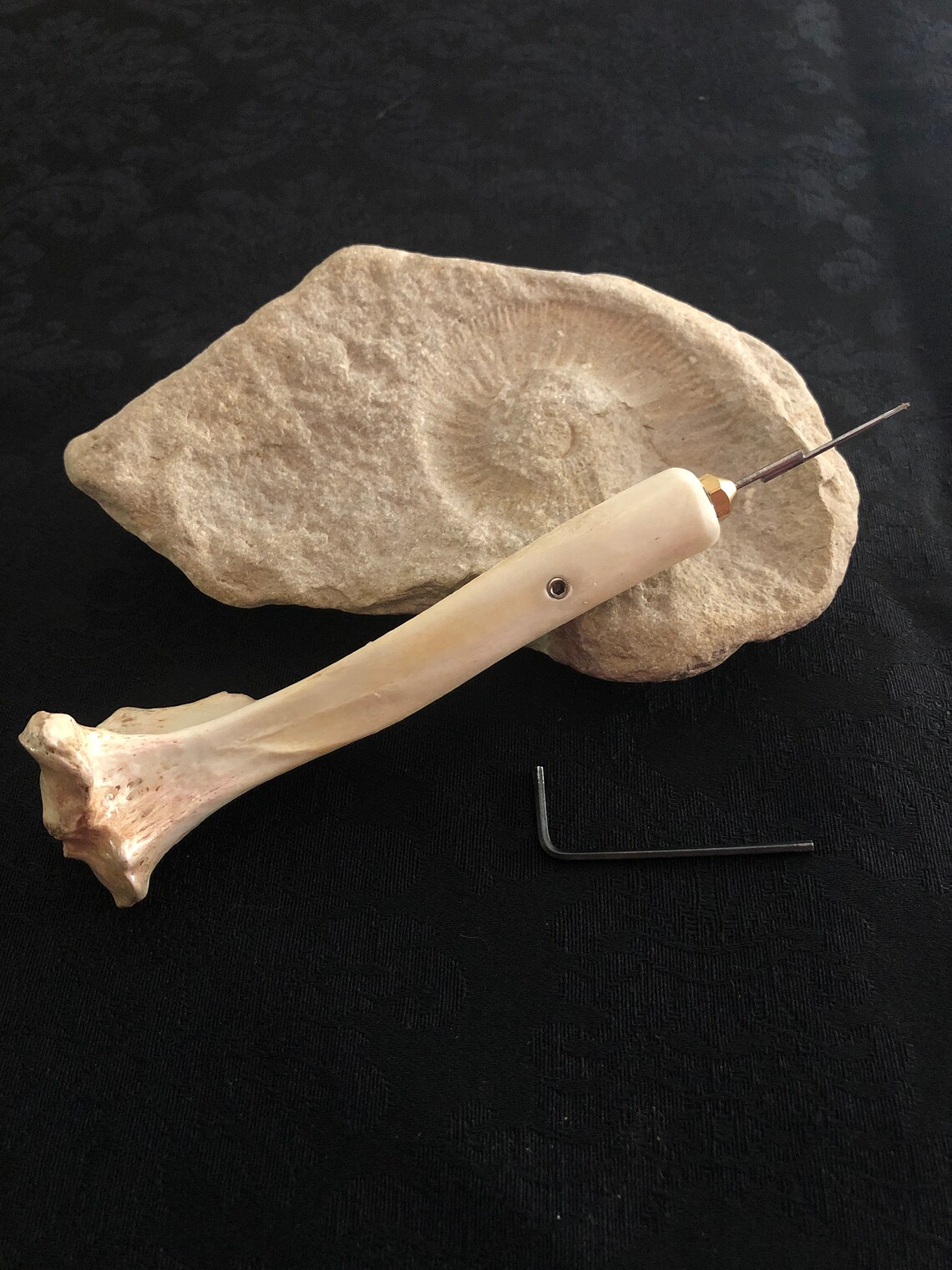 Handpoke tool Real dog bone.real dog bone. bullterrier Etsy
