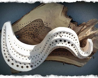 Bee stone XXL approx. 38 cm x 17 x 11 cm wild bee hotel nesting aid made of natural clay ceramic