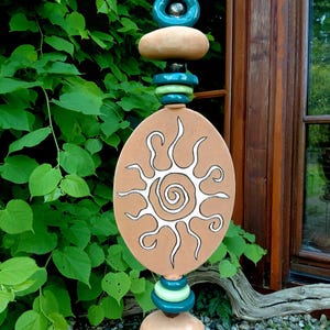 Garten Stele XL "Sonne" - frostfest