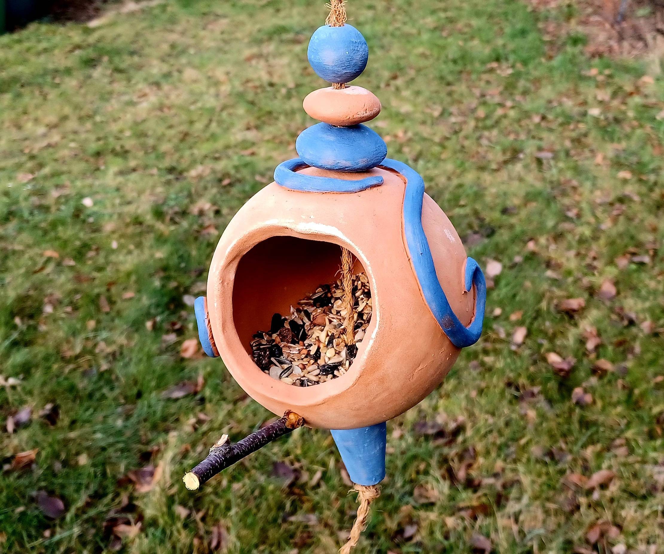 Mangeoire à oiseaux antigel, boule d'alimentation pour aliments en vrac et  boules de suif sans filet, à suspendre -  France