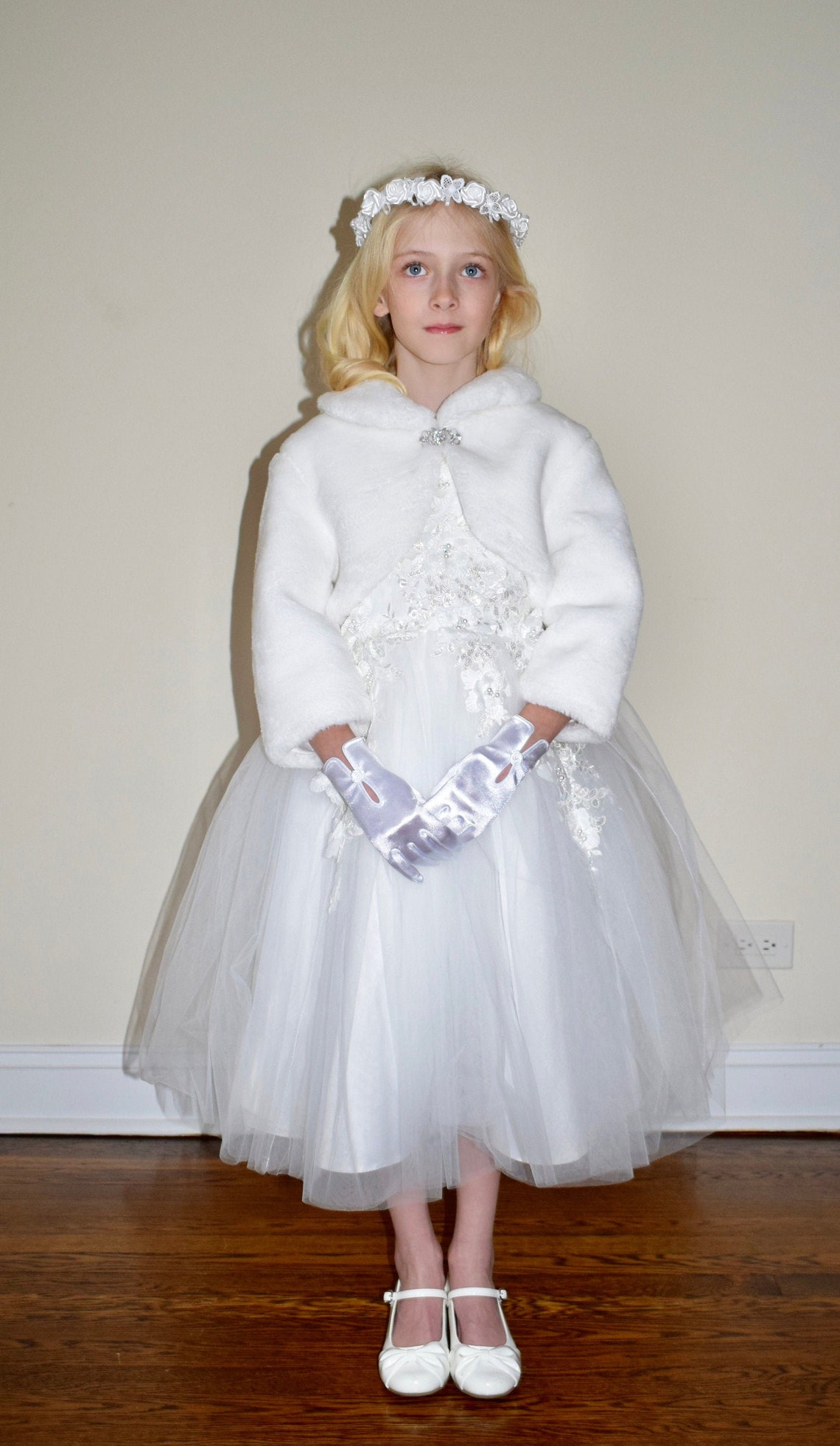 Flower Girl Jacket Winter Flower Girl Jacket Flower Girl Etsy