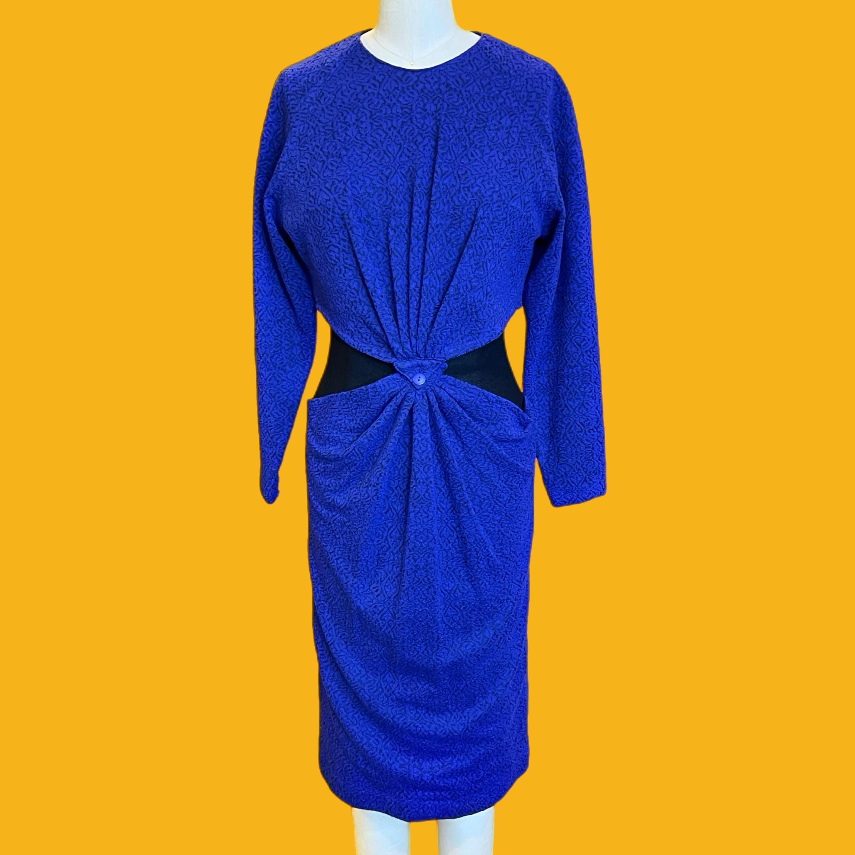 Cobalt Blue Long Sleeve Dress - Etsy Cobalt Blue Long Sleeve Dress - Etsy