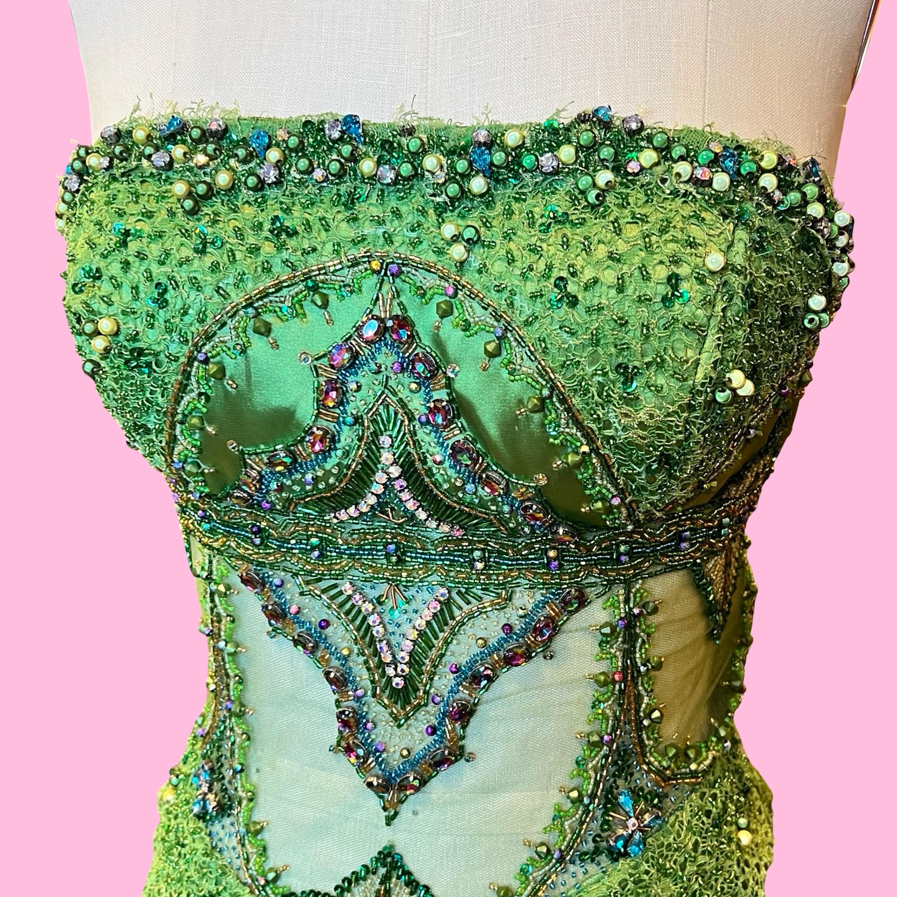 mandalay beaded dress Julian Joyce by MANDALAY Cocktail Midi Dress satin beaded size 10 Vintage y2k