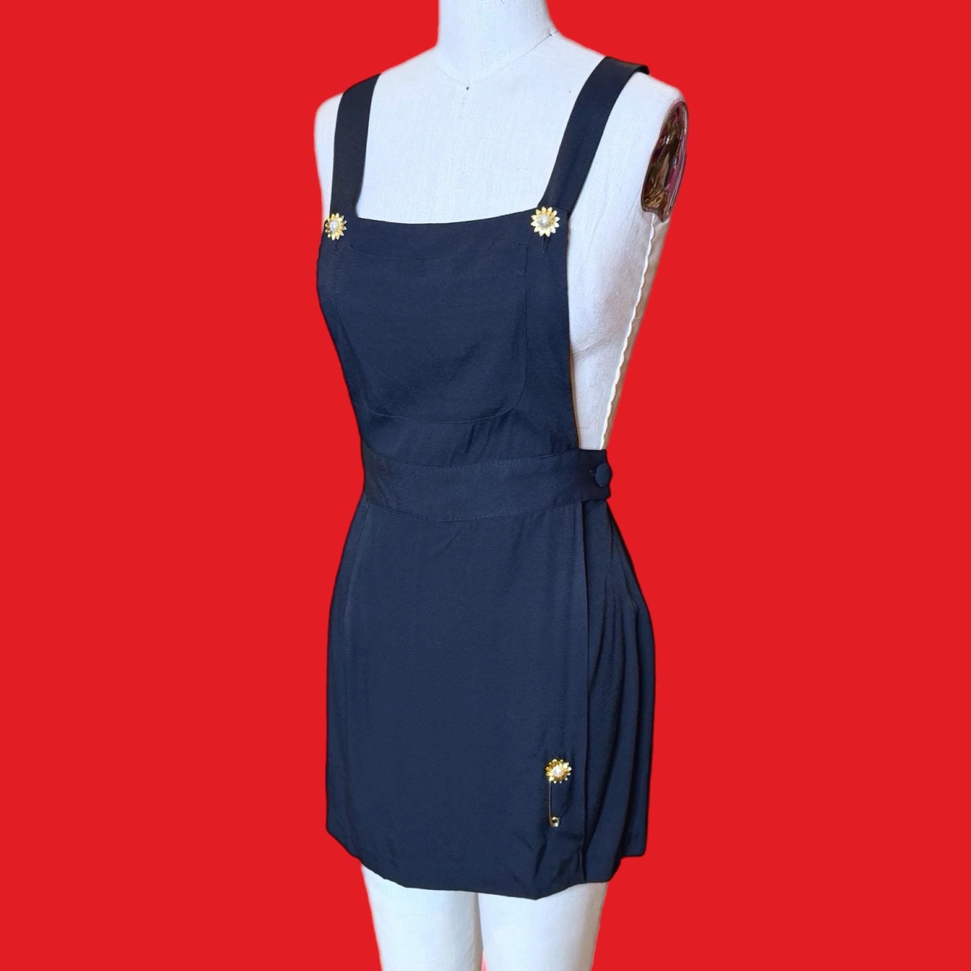 chinese dress ladies Pilar Vegan Leather Tie-Front Dress Black / Regular / XL