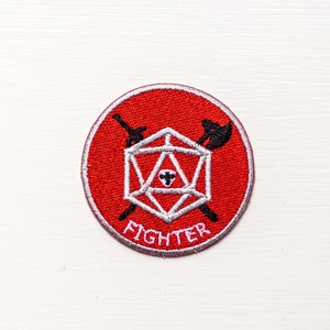 FIGHTER - Dungeons & Dragons Inspired Scout/Achievement Iron On Patch