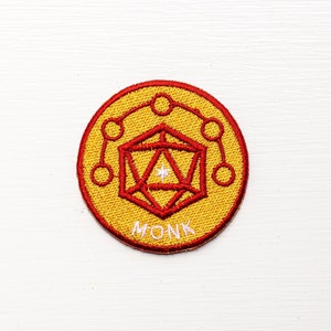 MONK - Dungeons & Dragons Inspired Scout/Achievement Iron On Patch