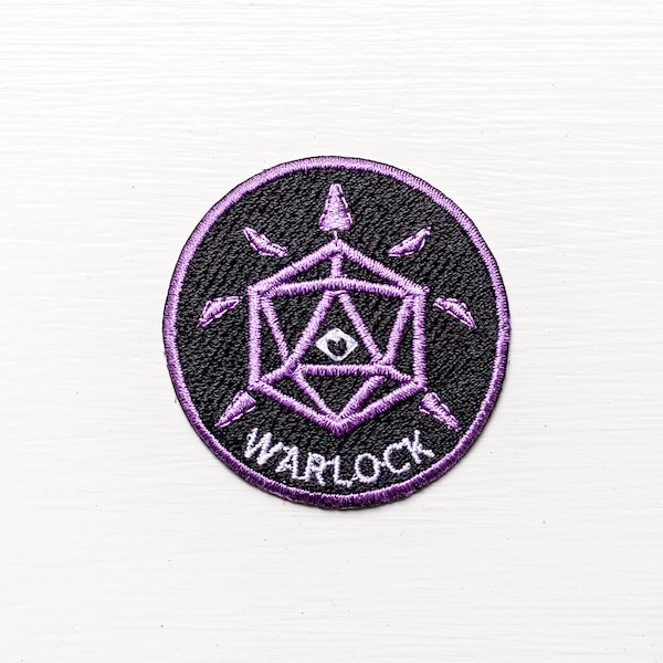 WARLOCK - Dungeons & Dragons Inspired Scout/Achievement Iron On Patch
