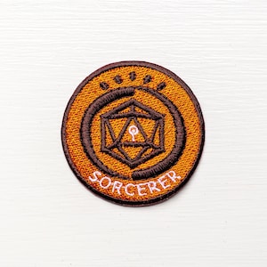 SORCERER - Dungeons & Dragons Inspired Scout/Achievement Iron On Patch