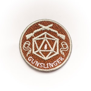 GUNSLINGER - Dungeons & Dragons Inspired Scout/Achievement Iron On Patch