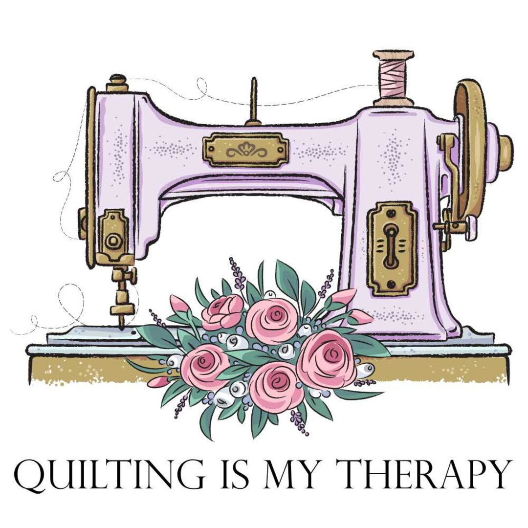 Quilting is My Therapy Fabric Panel Etsy