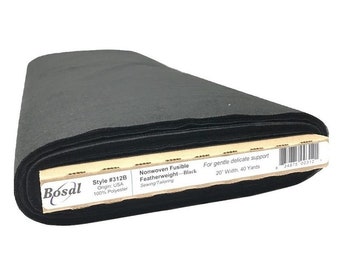 Non-Woven Fusible Featherweight Interfacing - Black