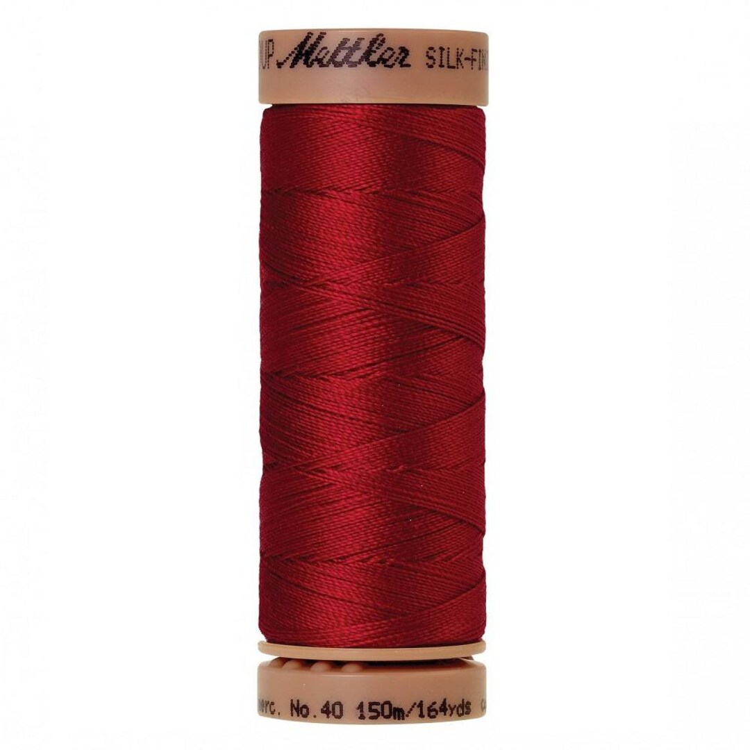 Country Red 40wt Solid Cotton Thread 164yd - Etsy