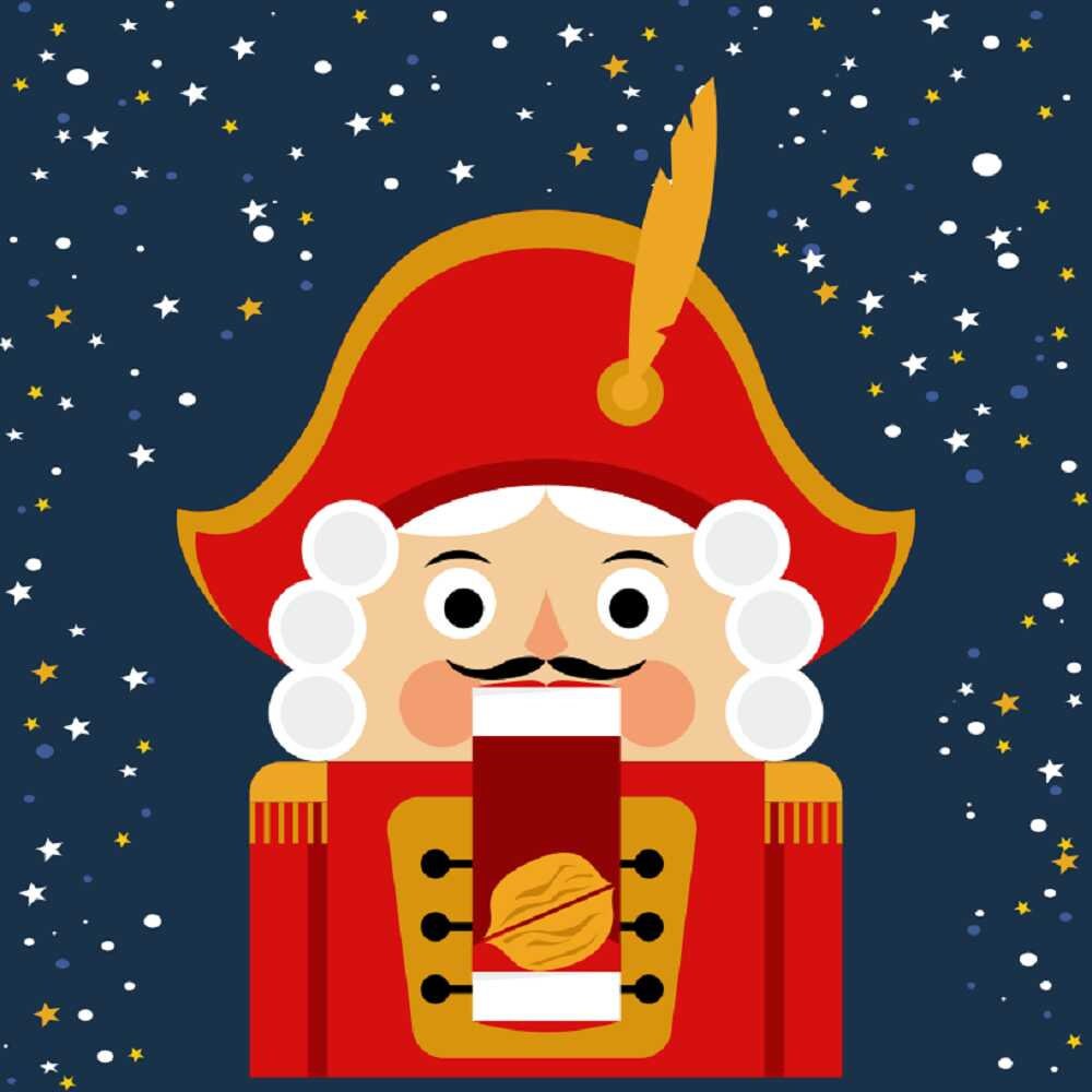 Nutcracker Fabric Panel Navy Etsy