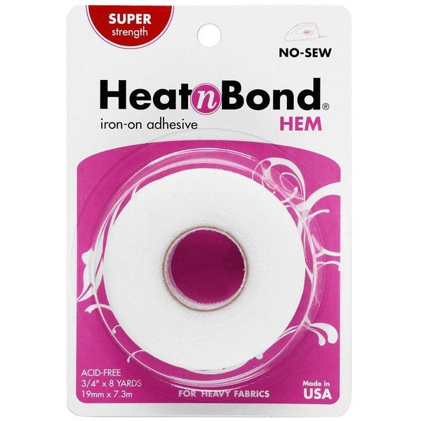 Heat N Bond Super Weight Hem Adhesive, 3/4" x 8 Yards