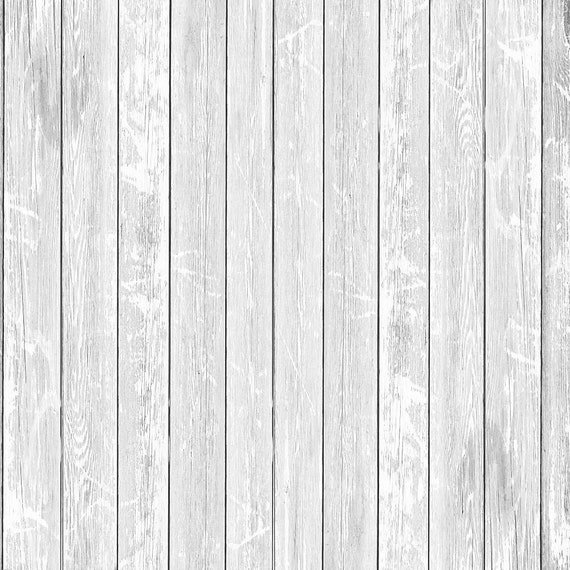 Rustic Wood Planks Fabric Light Gray Etsy