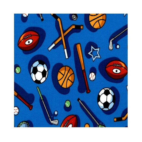 Kids Time Sports Fabric - Blue