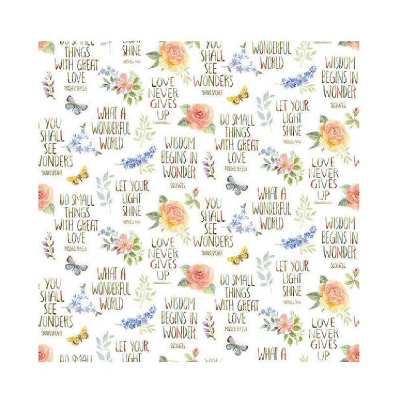 Inspirations and Flowers Fabric