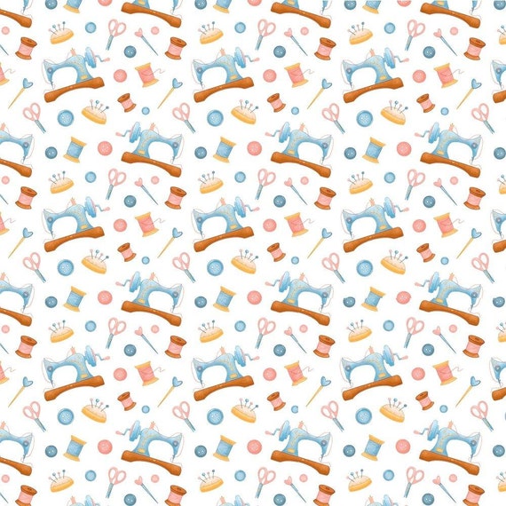 Crafty Baby Fabric - White