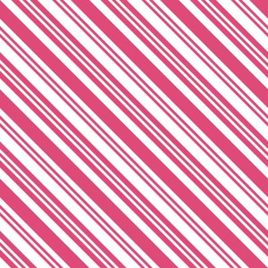 Diagonal Multi Stripe Fabric - Pink Carmine