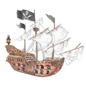 Freestanding Pirate Ship