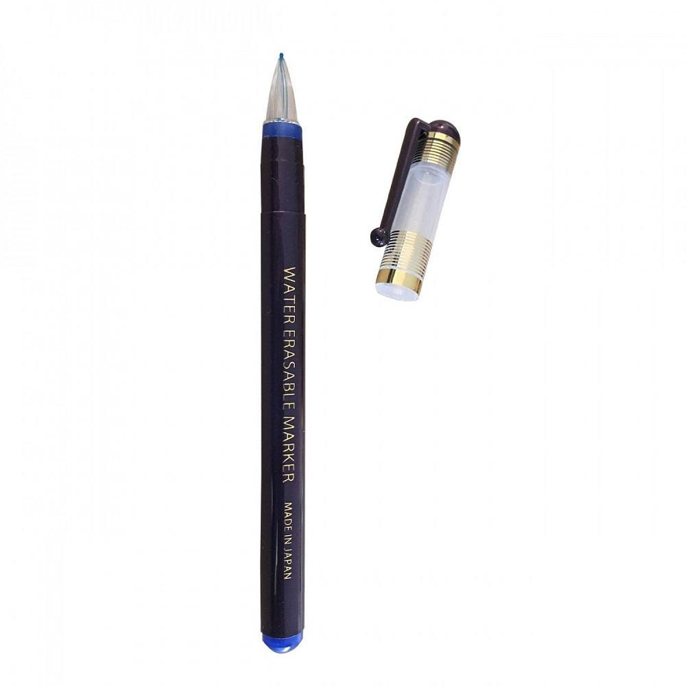 Fine Tip Erasable Fabric Pen, Water Soluble Blue Ink Marker, Embroidery  Pattern Transfer, Disappearing Ink Marking Pen Fine Point 