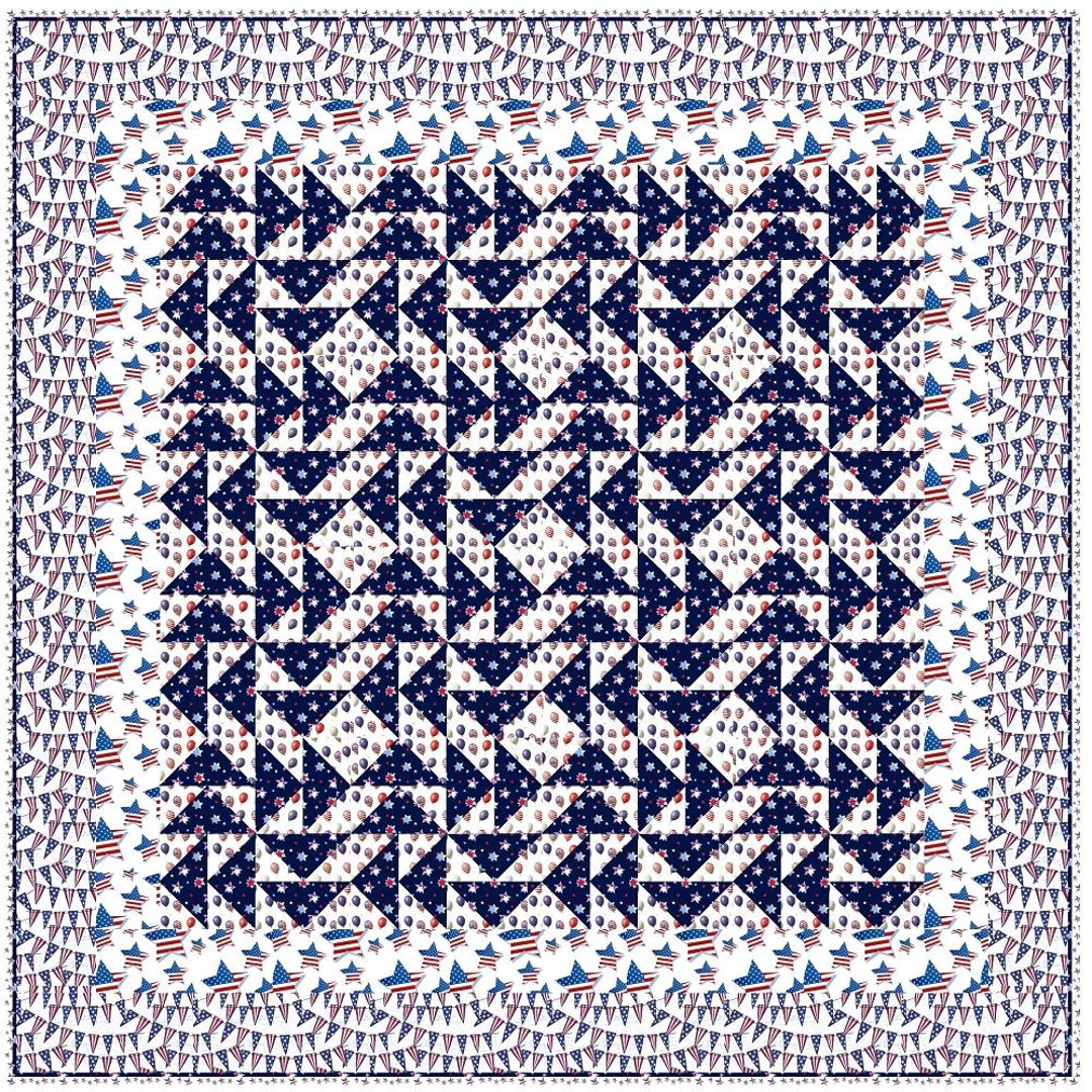 Sweet Land of Liberty Quilt Kit 67 1/2 X 67 1/2 Etsy