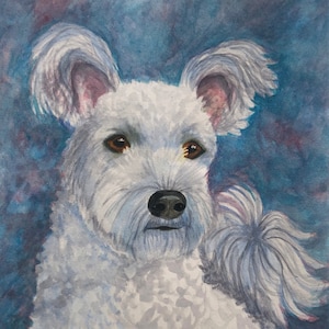 PUMI ART, Original Watercolor Painting -or- Giclee Print, Hungarian Pumi, Pumik, Gift for Pumi Lover