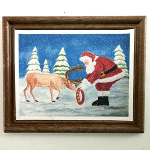 CHRISTMAS DOLLHOUSE ART 1:12 Scale,  &quot;Getting Ready for the Big Night&quot;  Framed Dollhouse Picture, Framed Dollhouse  Art Print