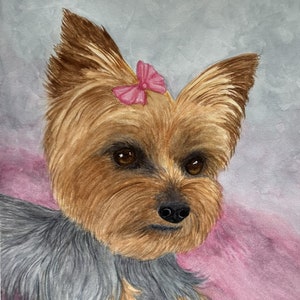 YORKIE, YORKSHIRE TERRIER Art, Giclee Print of Original Watercolor Painting,  Gift for Yorkie Lover