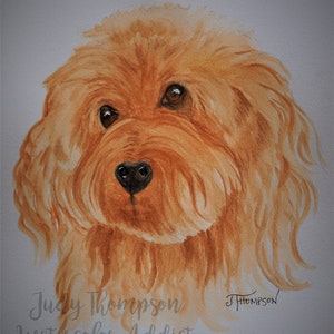 DOODLE DOG Art Print, Goldendoodle Art, Labradoodle Art, Giclee Print, Gift for Doodle Lover