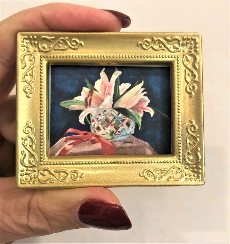 DOLLHOUSE ART 112 Scale lilies in Crystal Etsy