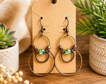 Handmade Dangle Earrings | Lightweight Boho-Luxe Artisan Jewelry